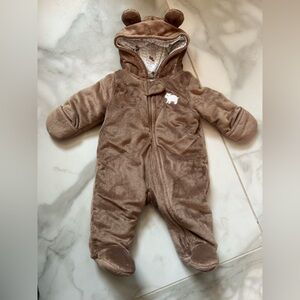 Carter's Brown Bear Hooded Footie